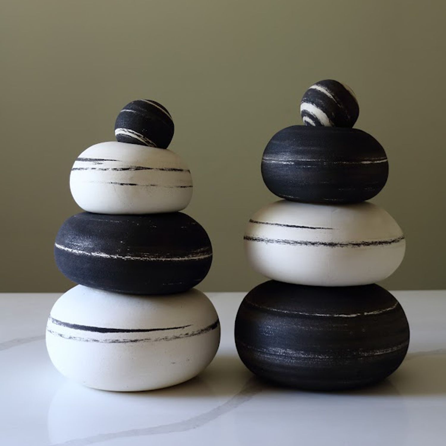 Celina Kang: Stacked A – White & Black Product Image 3 of 3