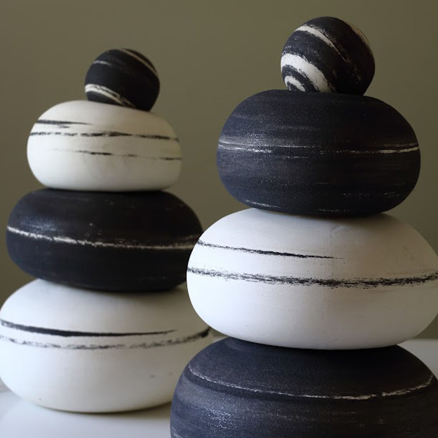 Celina Kang: Stacked A – White & Black Product Image 2 of 3
