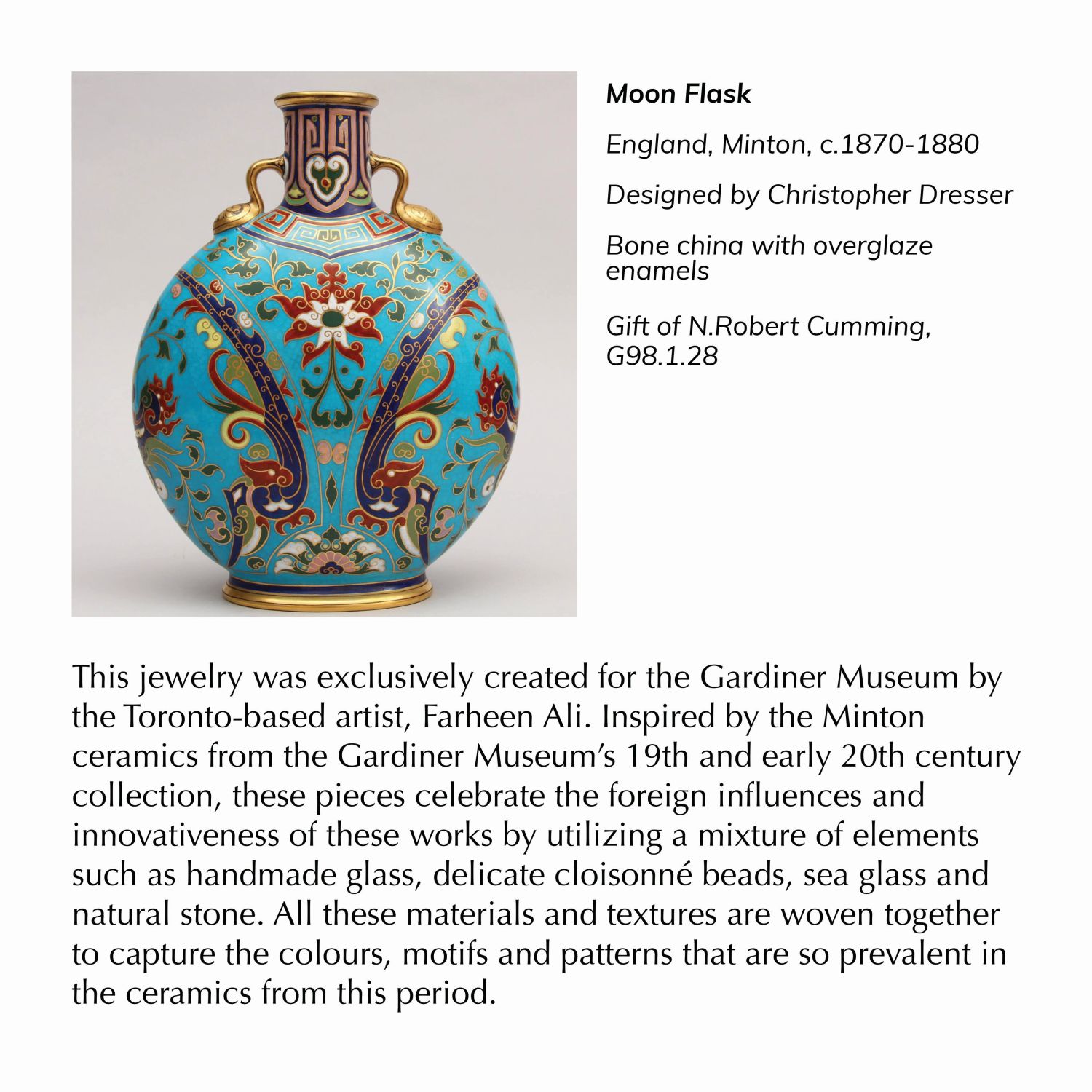 Farheen Ali: Moon Flask Necklace Product Image 3 of 3
