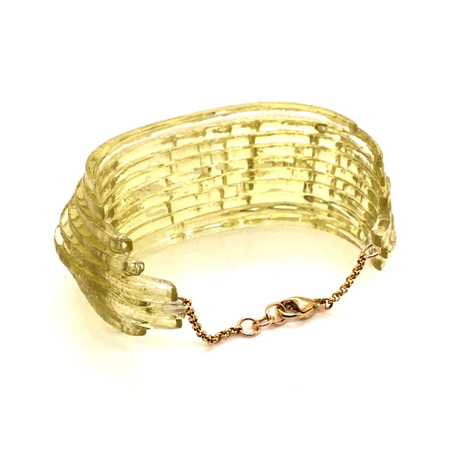 Broken Plates: Green Tea Tinted Curly Moss Blend Cuff Product Image 2 of 2