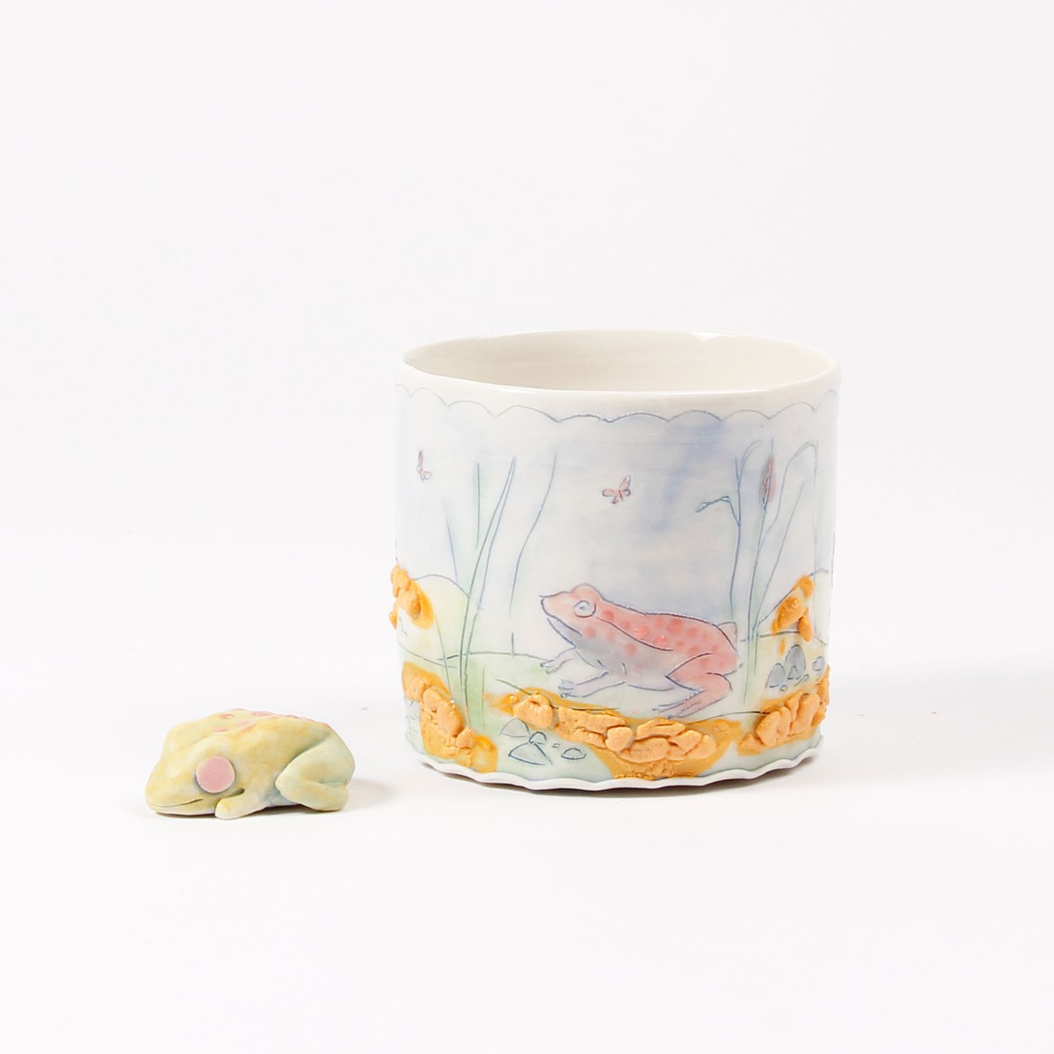 Kirsti Smith: Frog Cup with Textured Glaze Product Image 2 of 2