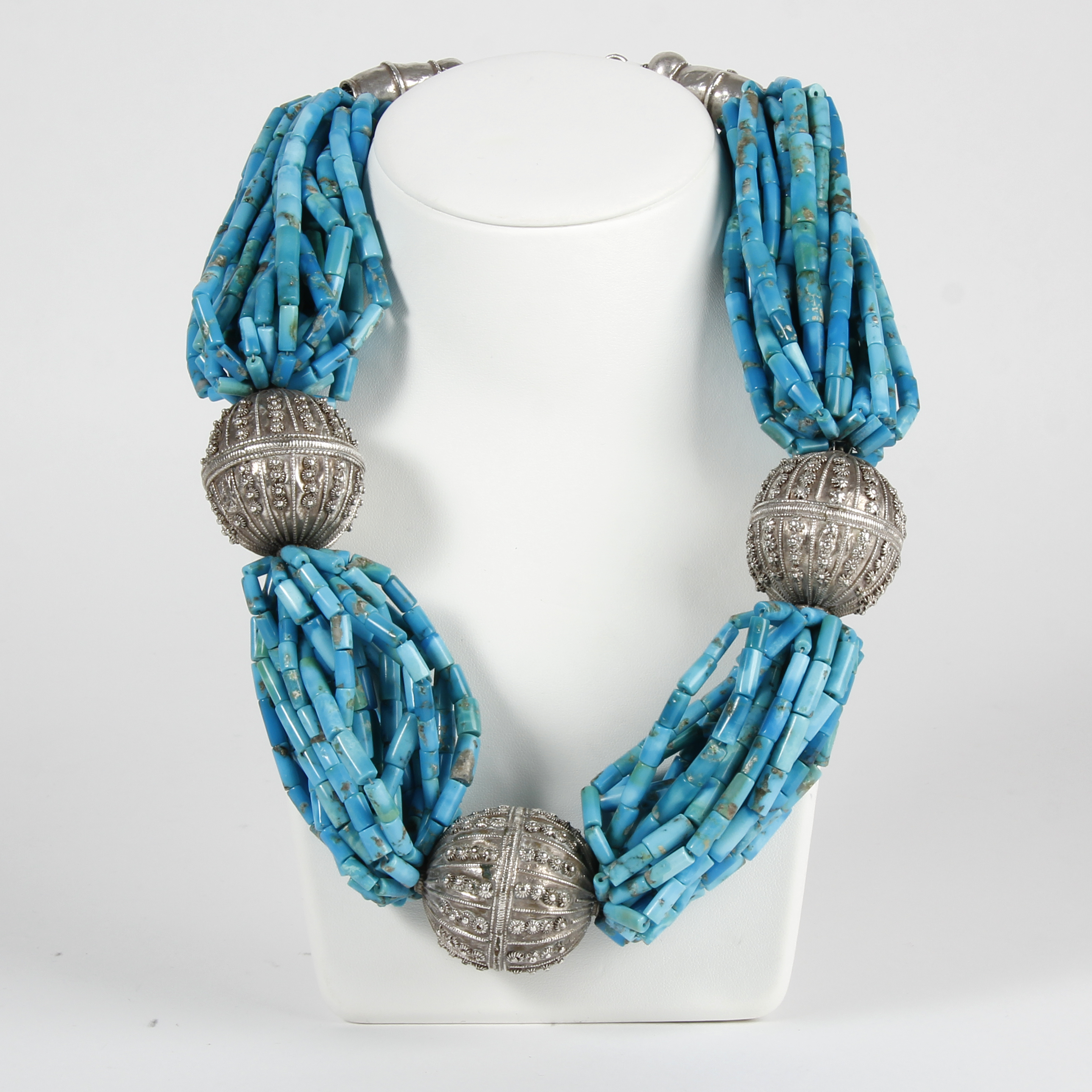 Krystyne Griffin: Blue Turquoise Silver Necklace Product Image 1 of 1