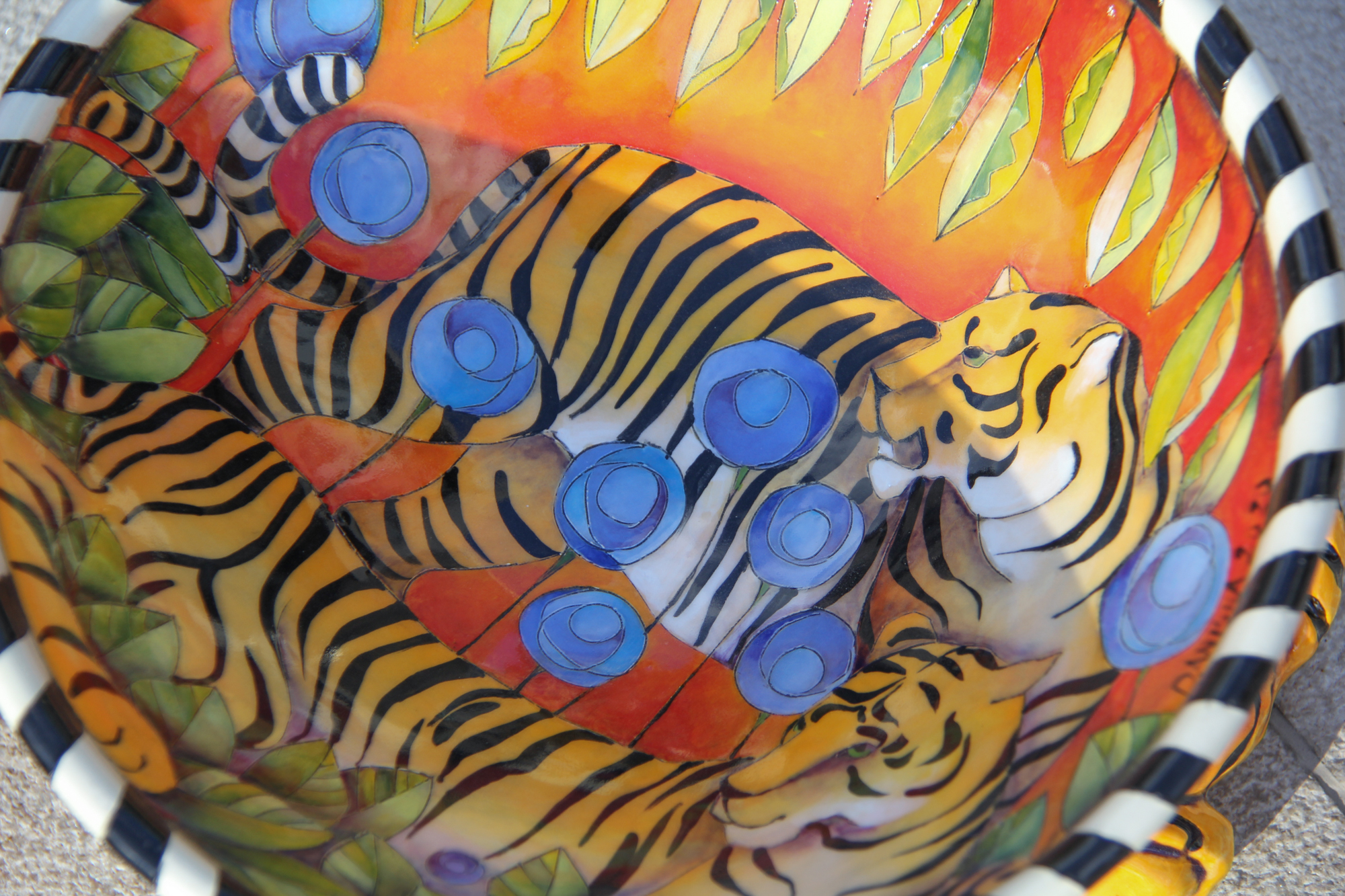 DaNisha Sculpture: Single Tiger Sculpture titled Tread Lightly Product Image 2 of 5