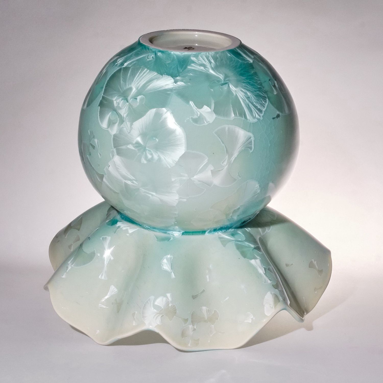 Yumiko Katsuya: Flared Vase – Light Turquoise Product Image 2 of 2