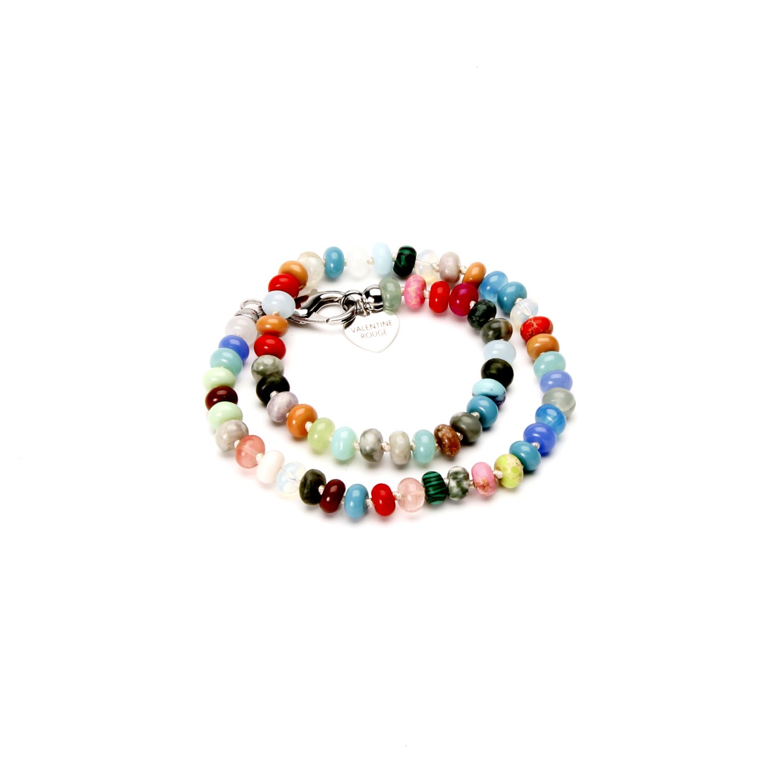 Valentine Rouge Jewellery: Multi Agate Stone Necklace Product Image 3 of 3