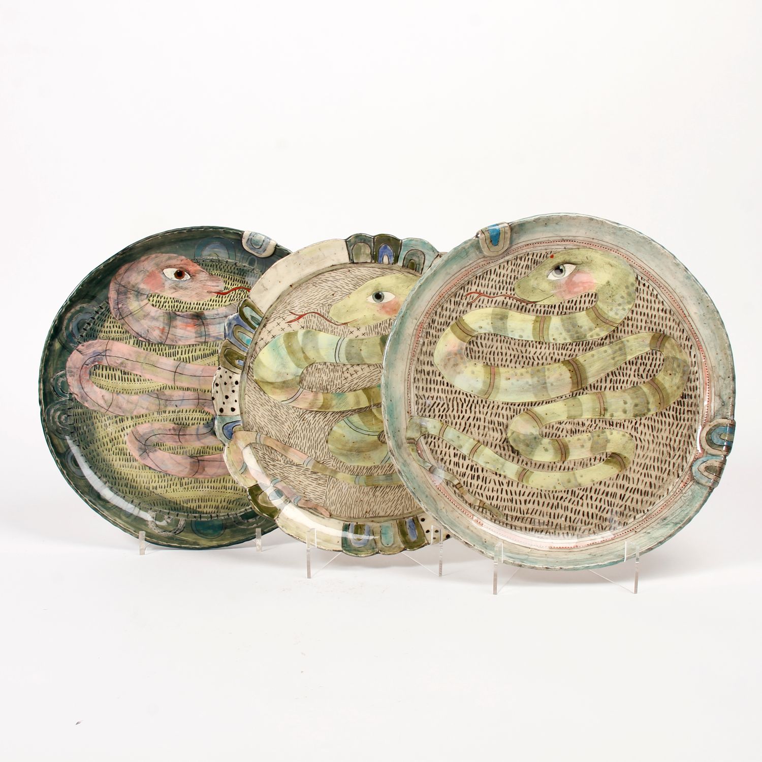 Eekta Trienekens: Green Snake Plate 1 Product Image 2 of 2