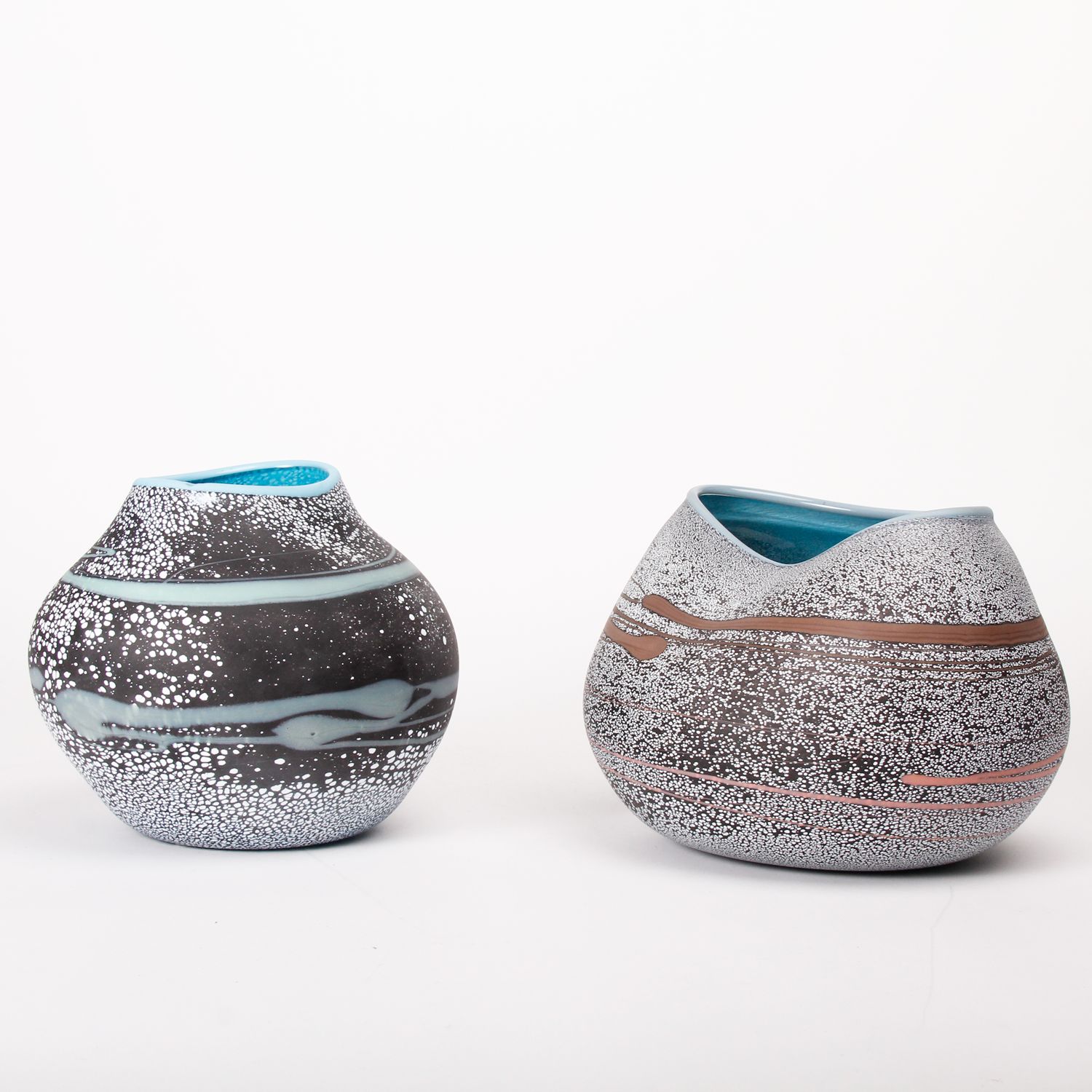 Nadira Narine: Wide Blue Vase Product Image 2 of 2