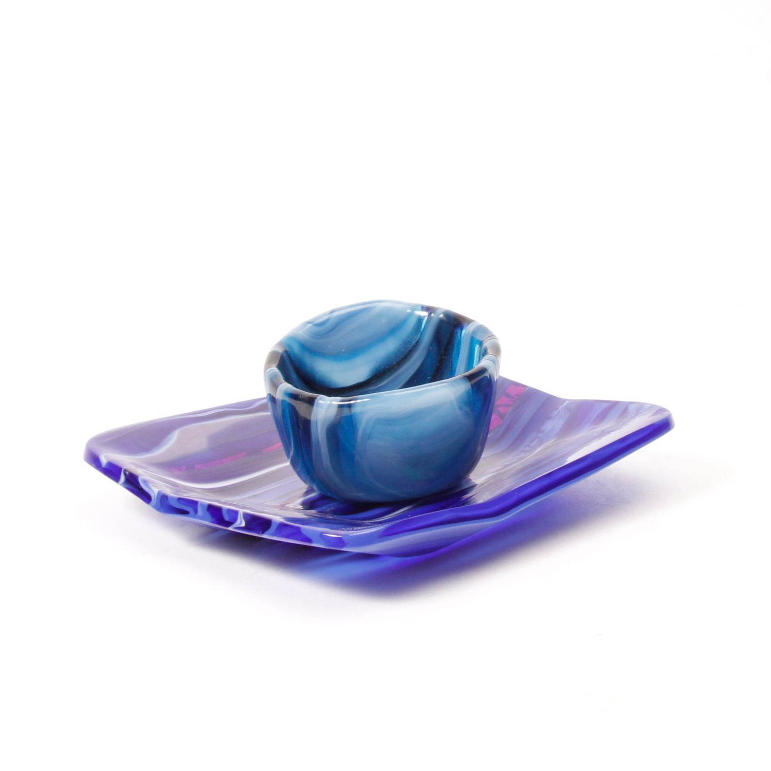 Tamara Sutton Funk: Medium Square Lake Plate Product Image 2 of 3