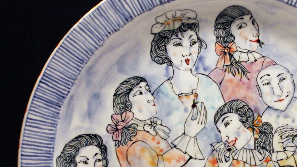 Ceramic plate by Thomas Aitken and Kate Hyde