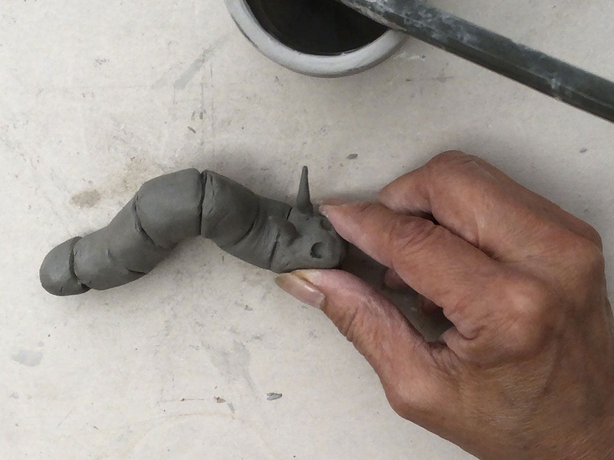 Clay caterpillar