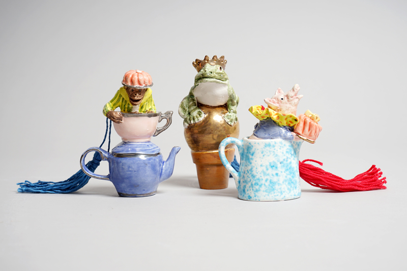 Colourful animal ornaments