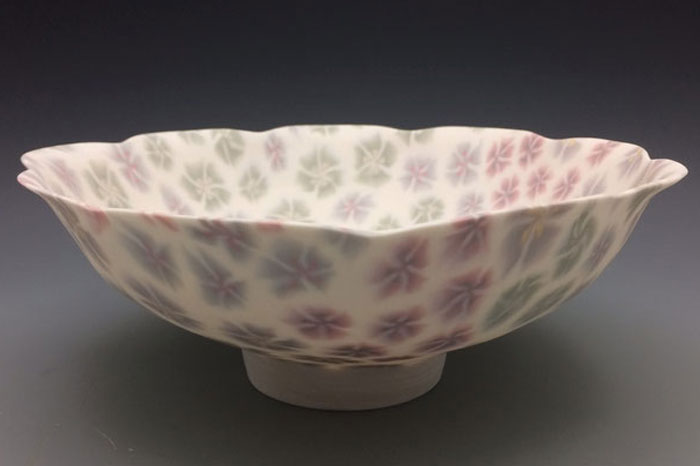 Nerikomi porcelain bowl