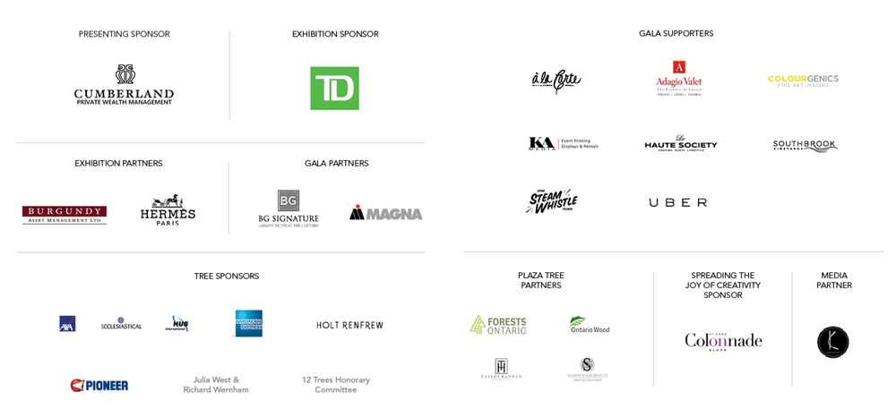 12 Trees Sponsors and Supporters