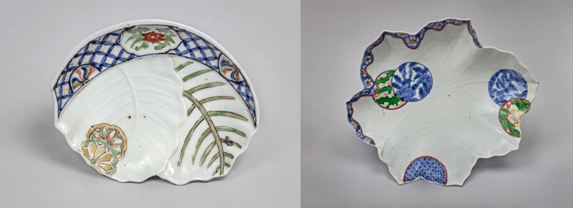 Two Japanese Ko-Kutani dishes