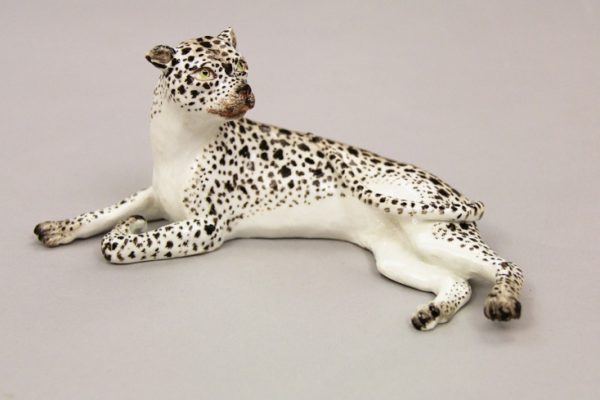 Leopard, Meissen Porcelain Manufactory, Germany, c. 1750, Hard-paste porcelain