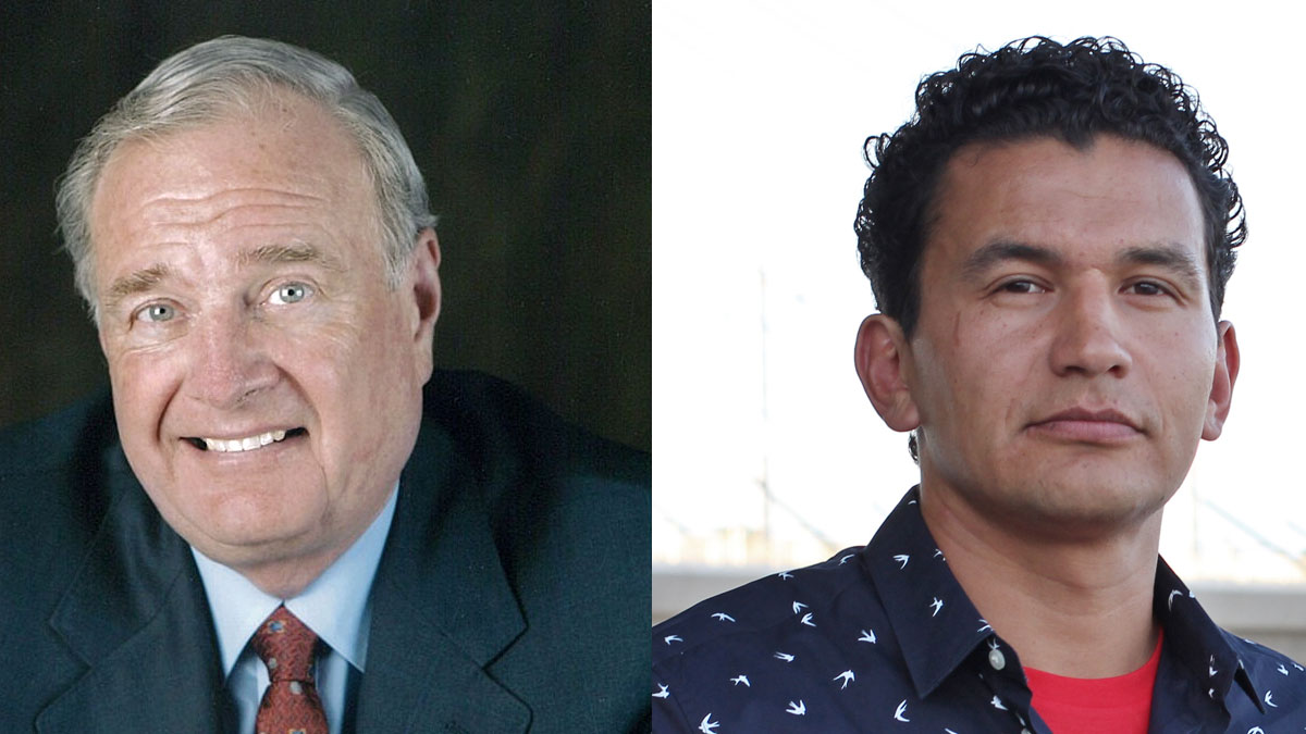 Paul Martin and Wab Kinew
