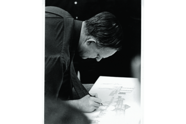 Ron Thom, 1962. Photographer unknown.