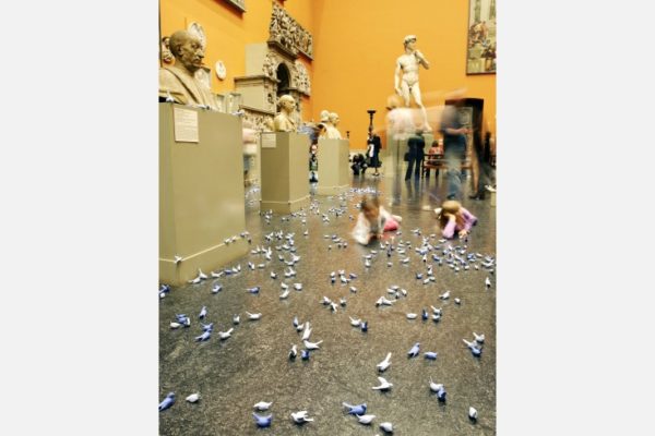 "Trophy", Clare Twomey, 2006. Victoria and Albert Museum, London, UK.