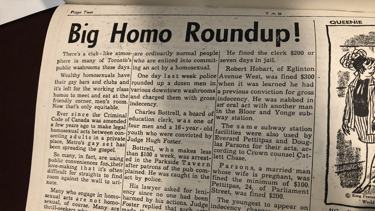 Newspaper from the 1970s